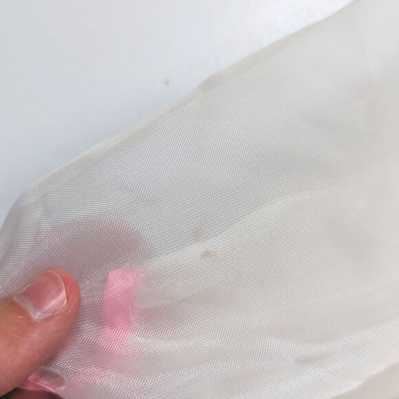 Vintage Manhattan Dress Girls Size 8 Semi Sheer Bubble Hem - Picture 5 of 8